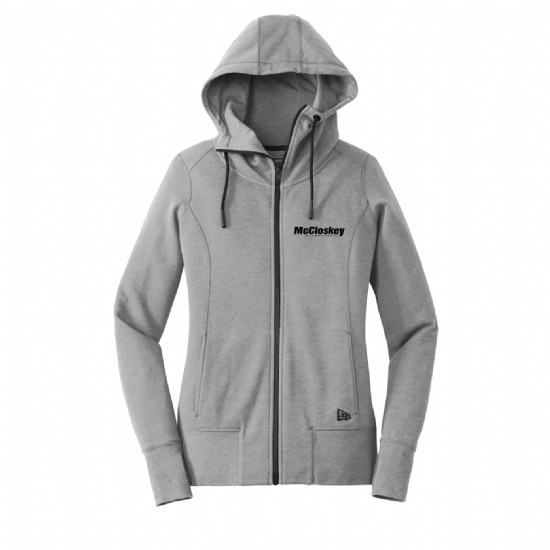 New Era Ladies Tri-Blend Fleece Full-Zip Hoodie