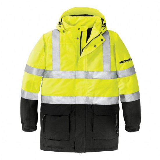 ANSI 107 Class 3 Safety Heavyweight Parka