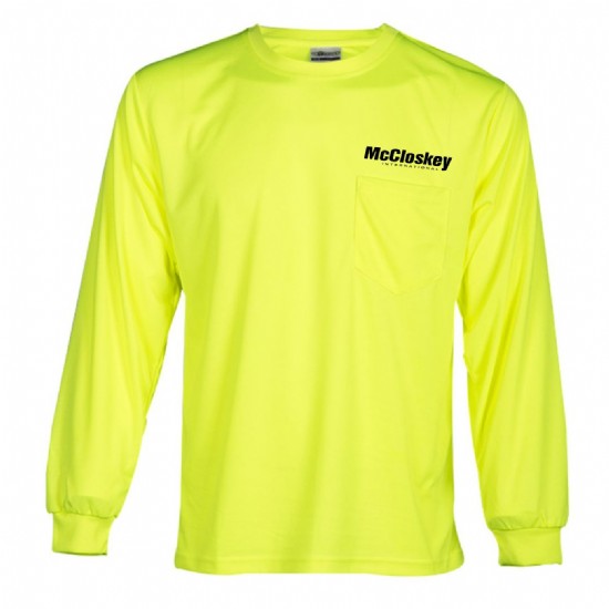 Kishigo Microfiber Polyester Long Sleeve T-Shirt