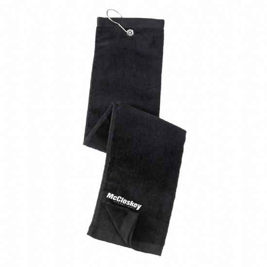 Grommeted Tri-Fold Golf Towel