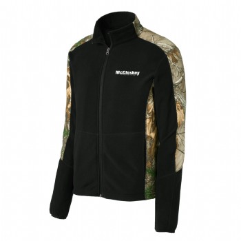 Camouflage Microfleece Full-Zip Jacket